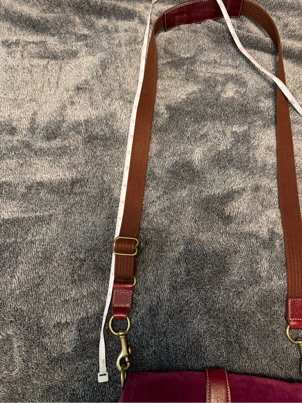 VINTAGE COACH suede crossbody bag - Picture 11 of 12